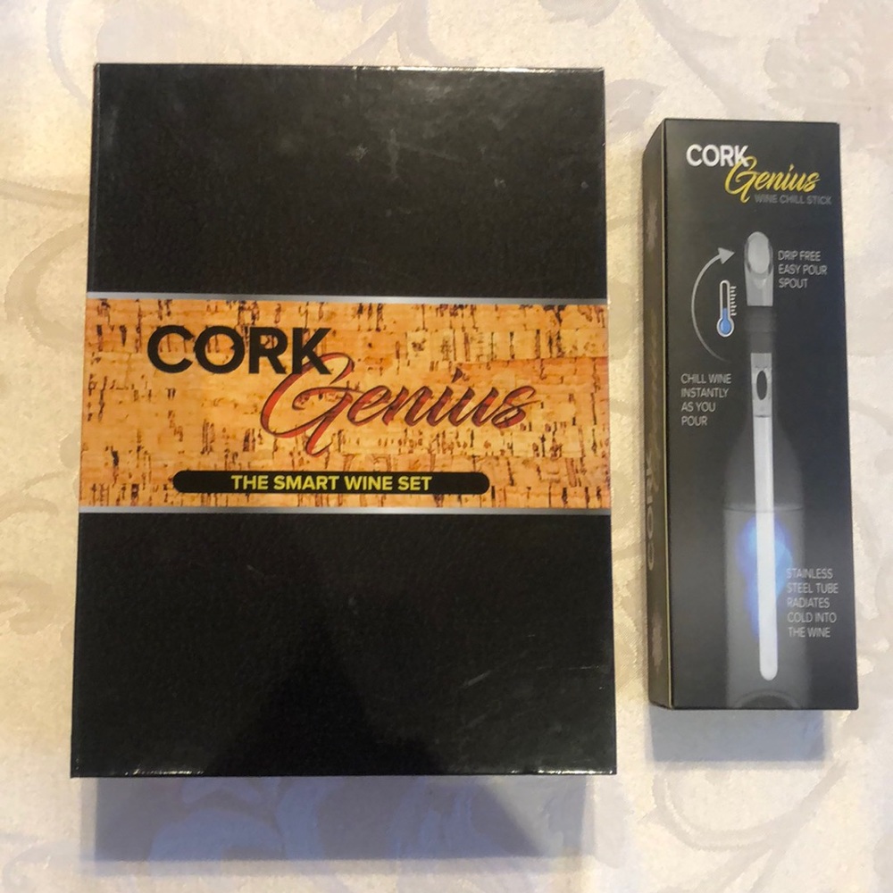 Cork Genius Smart Wine Set & Wine Chill Stick